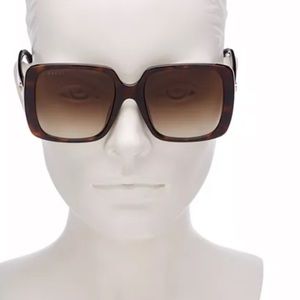 Gucci tortoise square glasses new in case